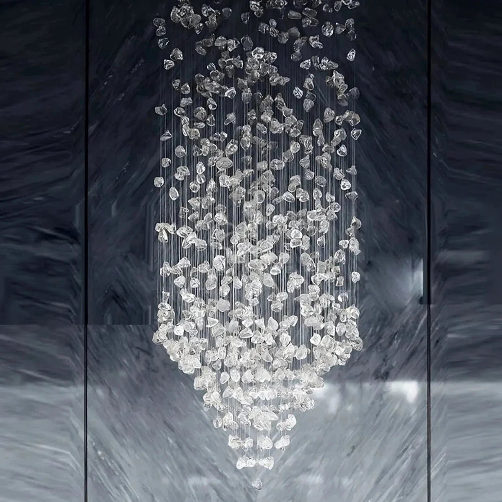 Riston Multi Crystal Pendant Chandelier - fovolighting