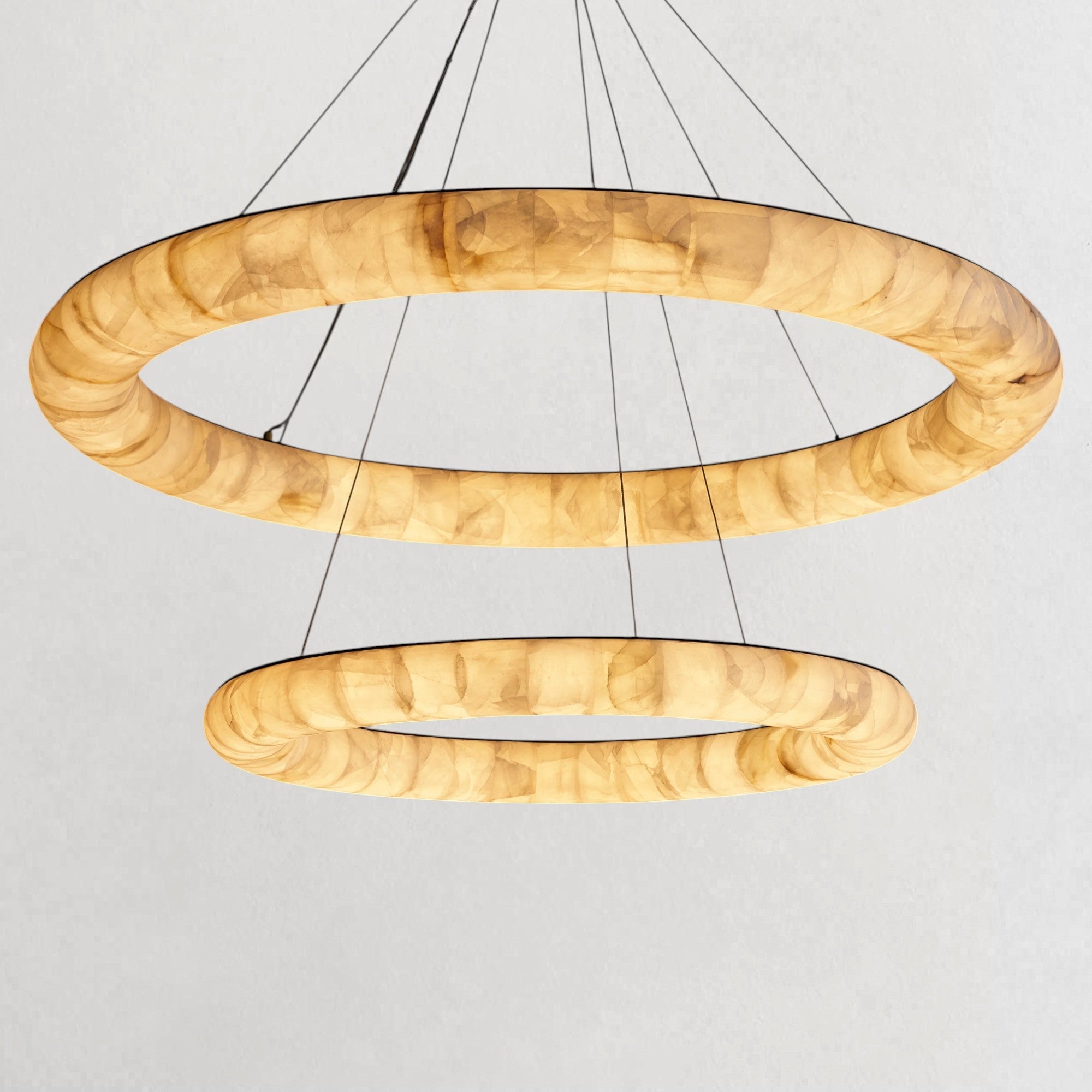 Rivaga Lisse Two - Tiered Round Chandelier - fovolighting