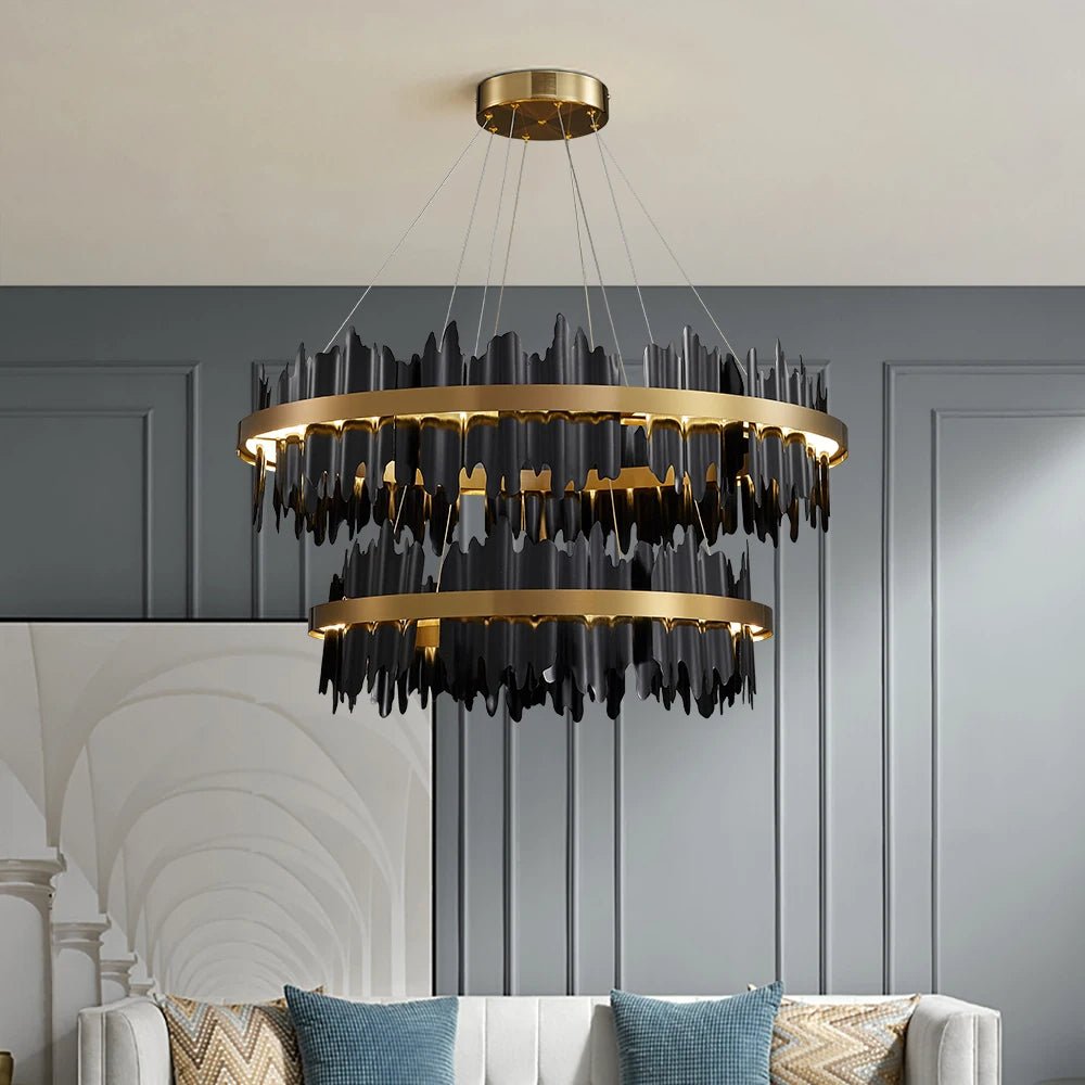 Rivaro 2 - Tier Modern Chandelier - fovolighting