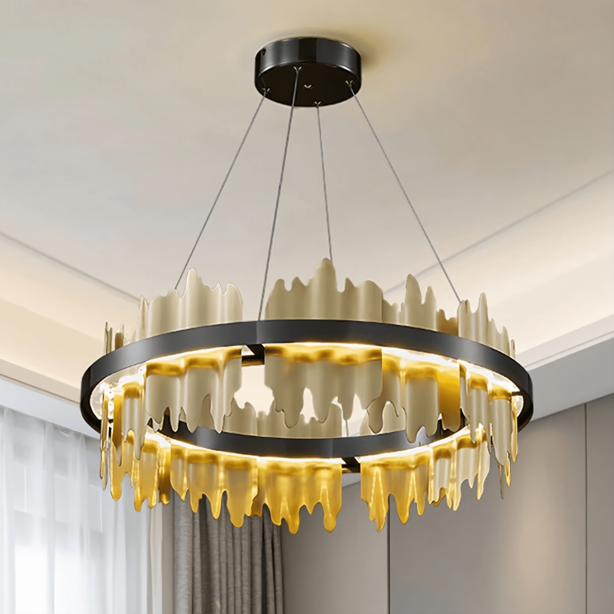 Rivaro Modern Brass Chandelier - fovolighting