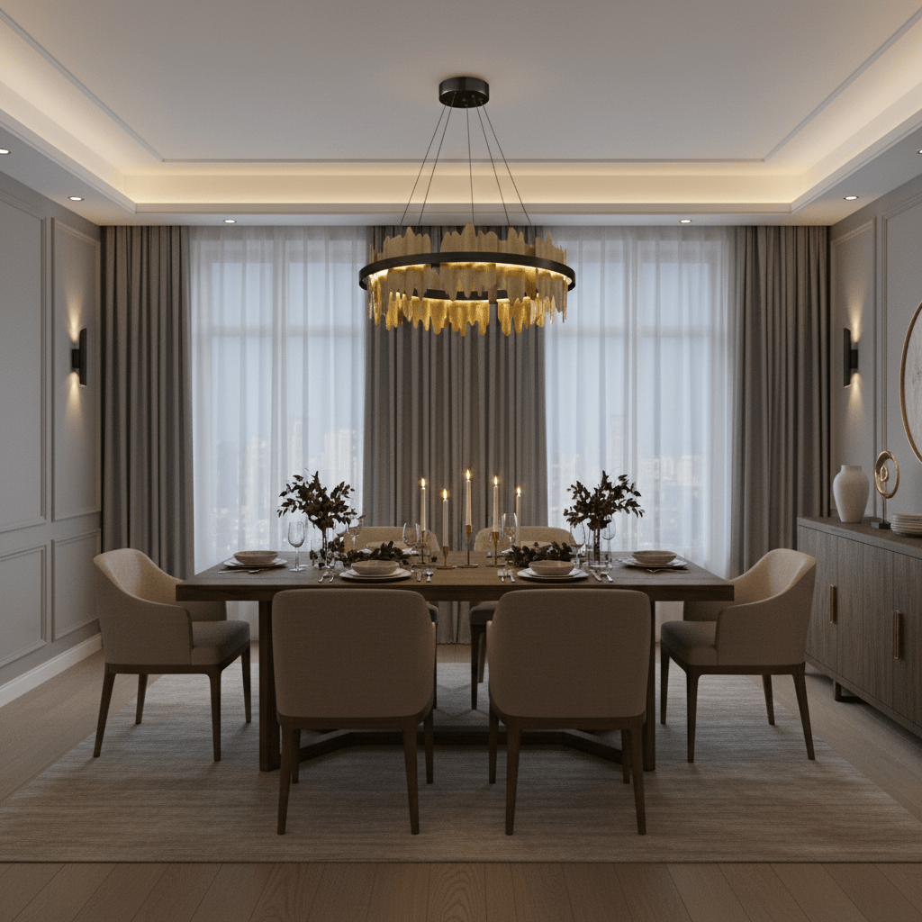 Rivaro Modern Brass Chandelier - fovolighting
