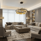 Rivaro Modern Brass Chandelier - fovolighting