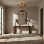 Riviera 20" Smoke Glass Flush Mount Chandelier - fovolighting
