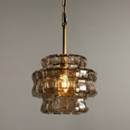 Riviera Smoke Glass Pendant Light - fovolighting