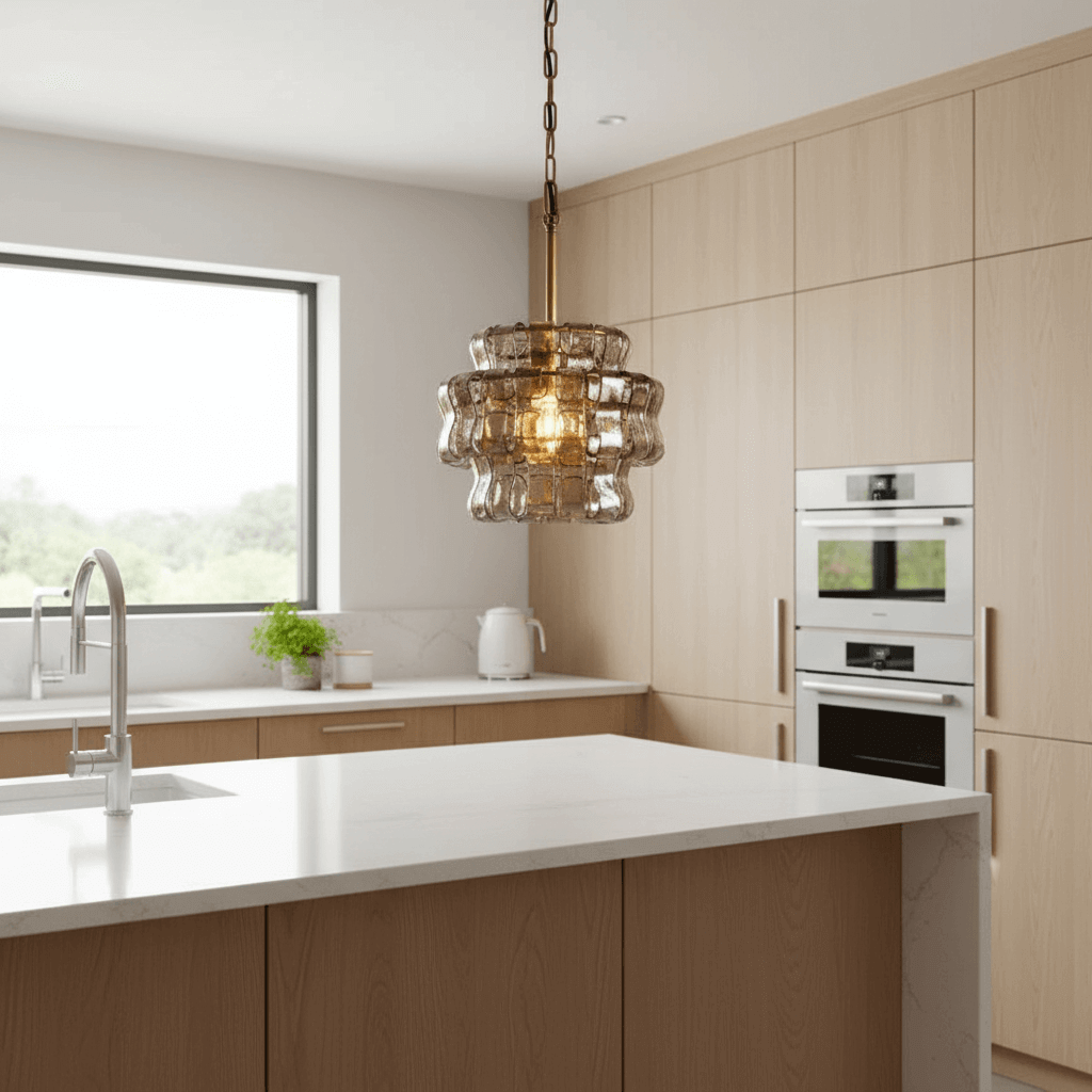 Riviera Smoke Glass Pendant Light - fovolighting
