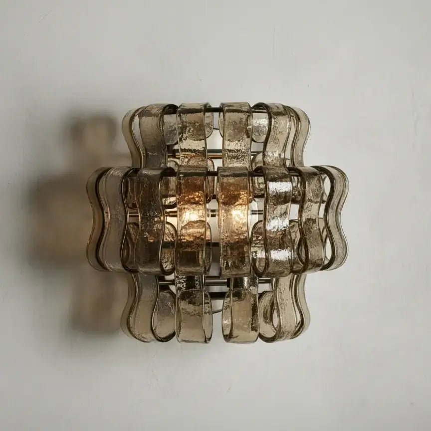 Riviera Smoke Glass Sconce - fovolighting