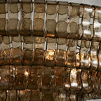 Riviera Smoked Glass Modern Chandelier - fovolighting