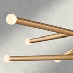 Roasi 10 - Light Mobile Etched Rod Chandelier - fovolighting