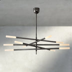 Roasi 10 - Light Mobile Etched Rod Chandelier - fovolighting
