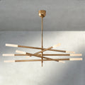Roasi 10 - Light Mobile Etched Rod Chandelier - fovolighting