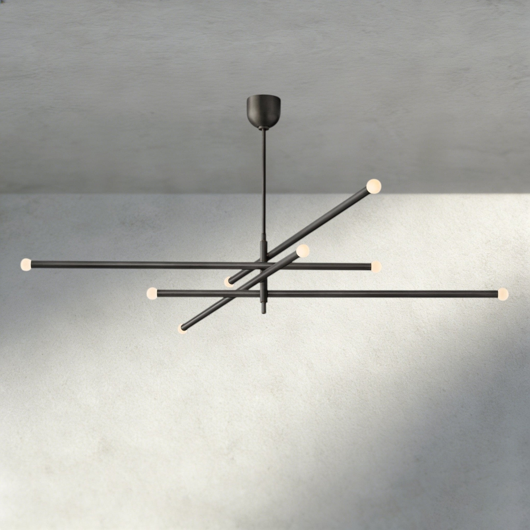 ROASI 8 - LIGHT MOBILE ORB CHANDELIER 53", 68" - fovolighting