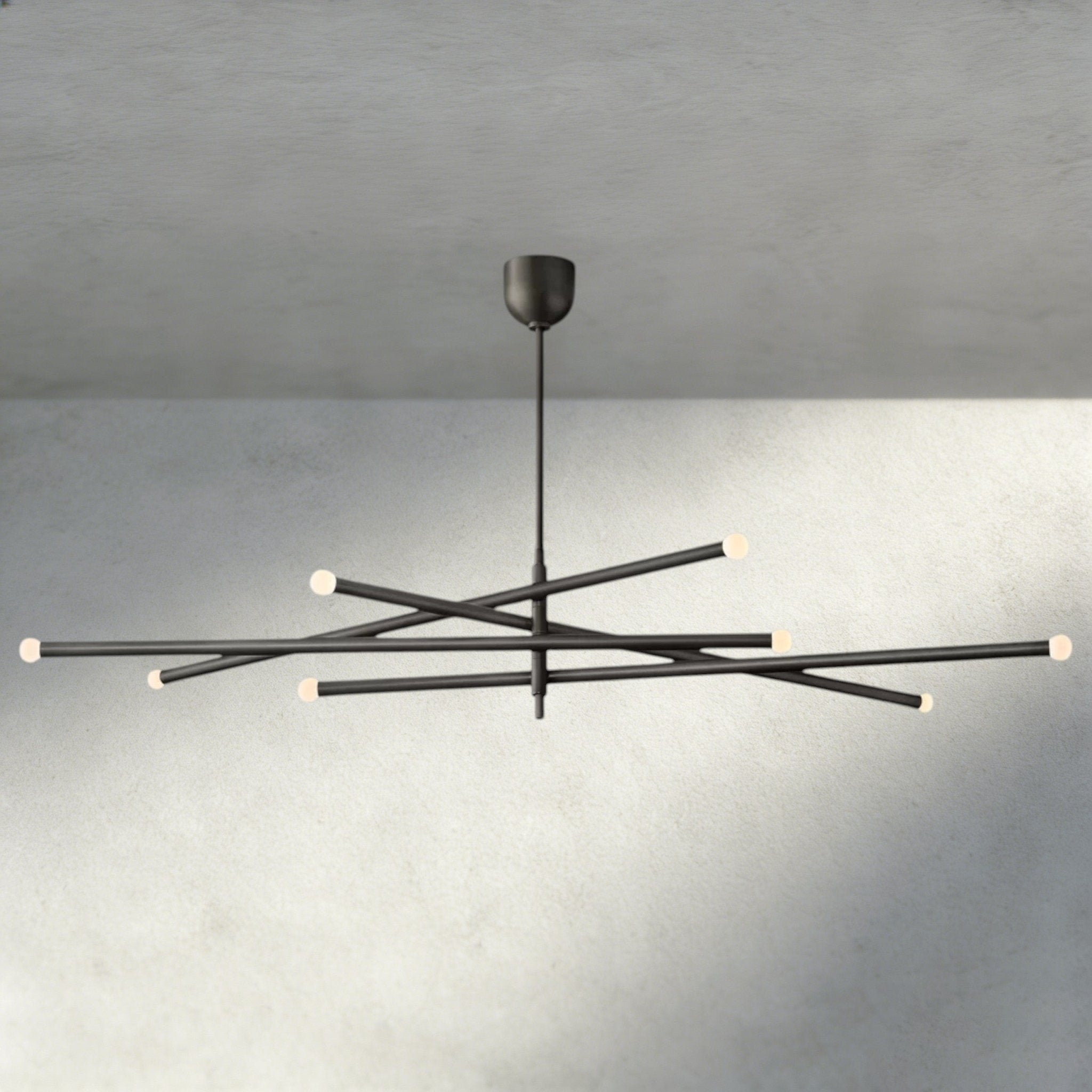ROASI 8 - LIGHT MOBILE ORB CHANDELIER 53", 68" - fovolighting