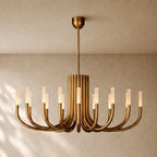 ROASI Oval Chandelier - Vintage Brass