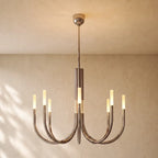 ROASI Round Chandelier - Polished Nickel