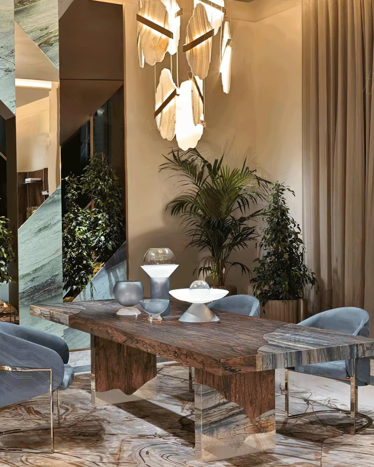 Rock Alabaster Chandelier - fovolighting