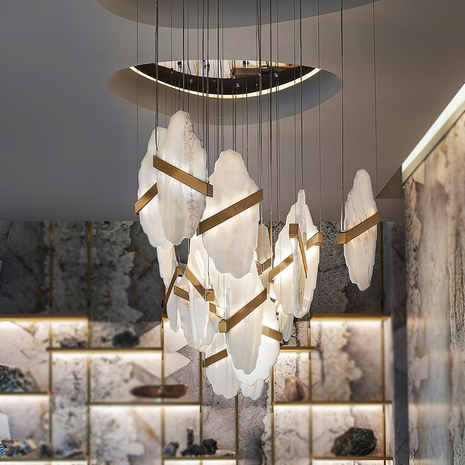 Rock Alabaster Chandelier - fovolighting