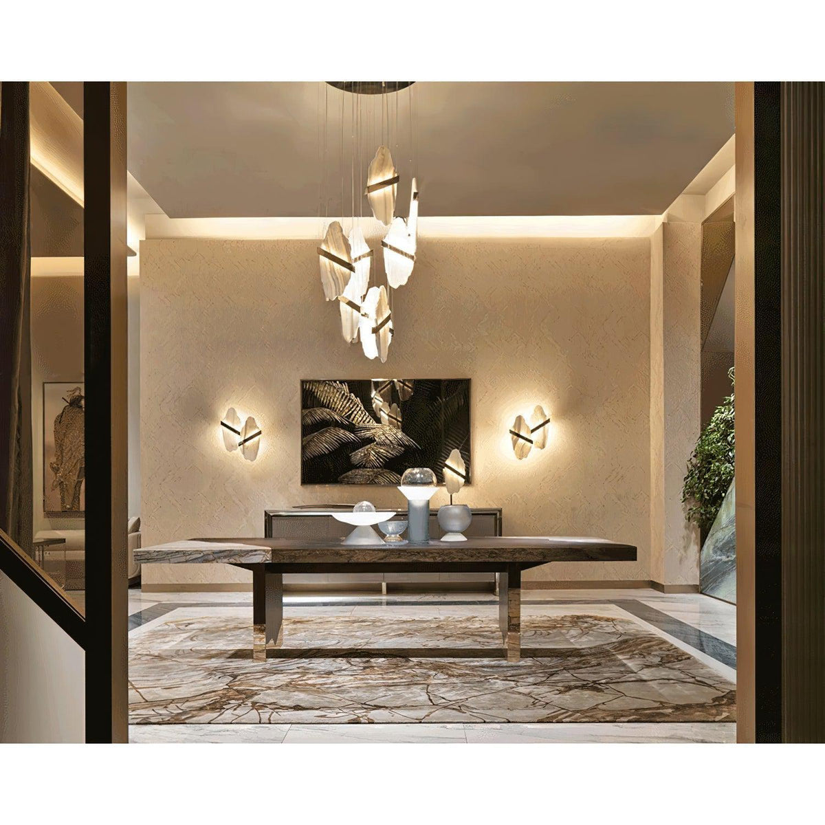 Rock Alabaster Chandelier - fovolighting