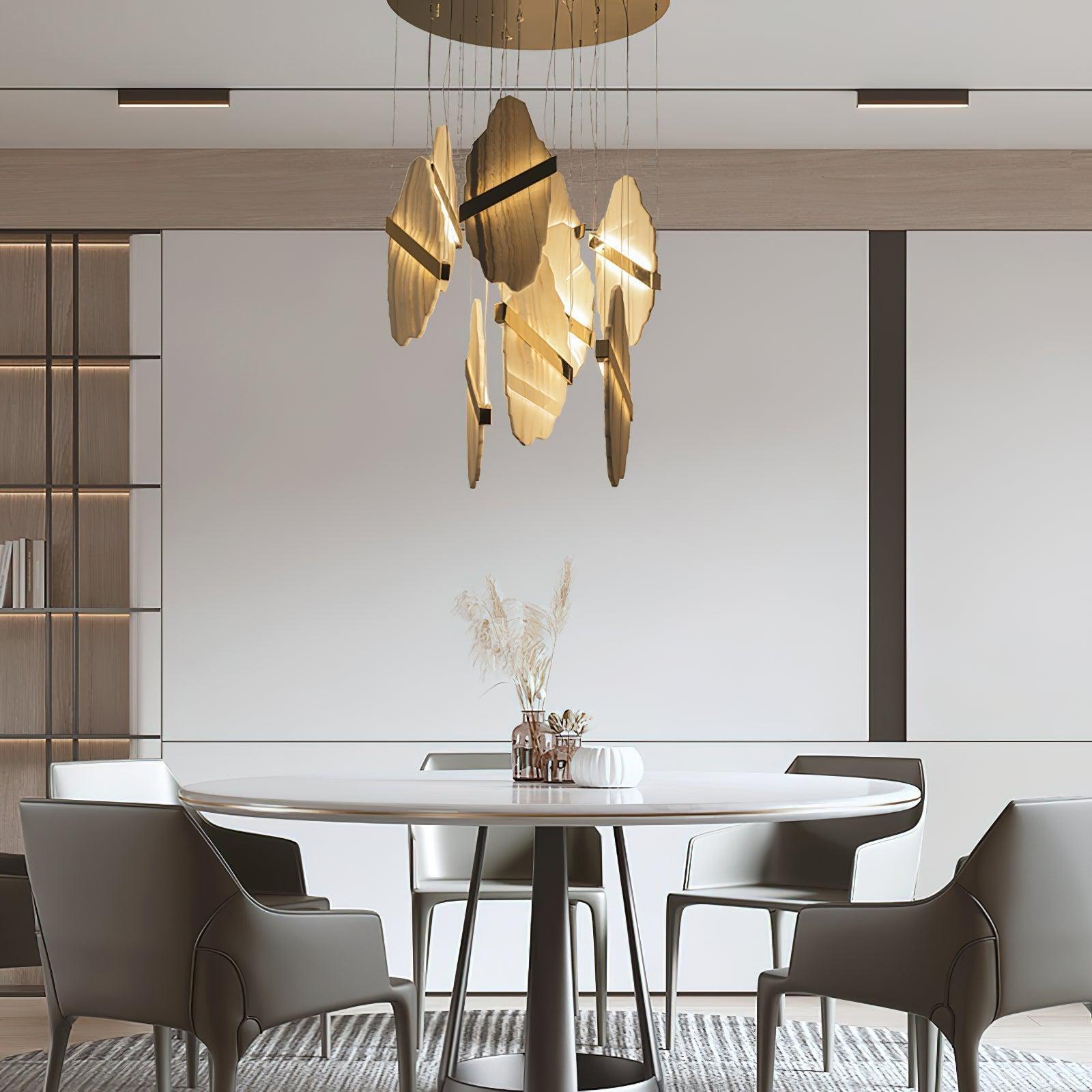 Rock Alabaster Chandelier - fovolighting