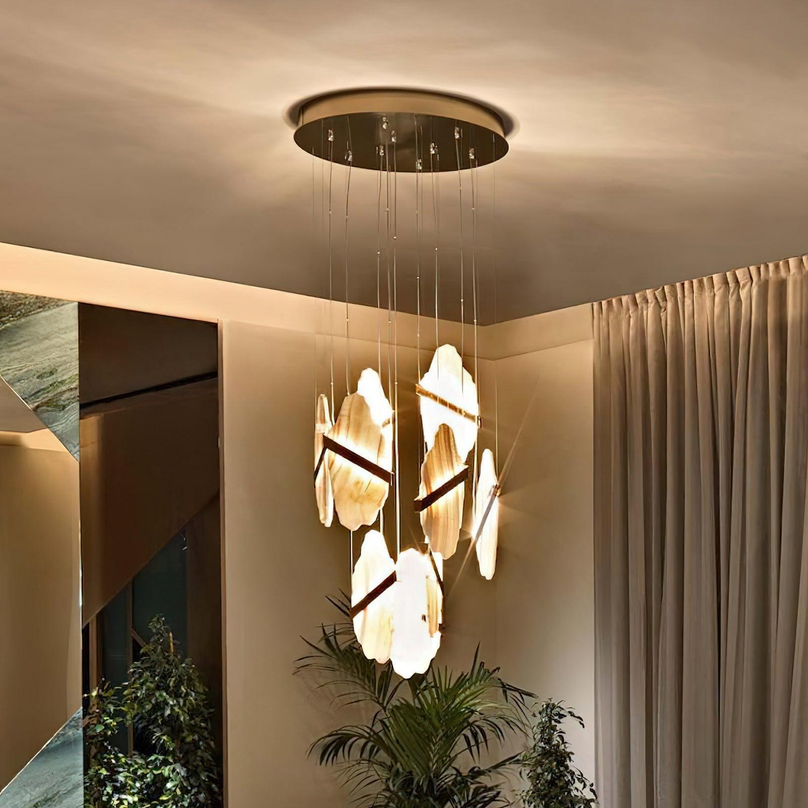 Rock Alabaster Chandelier - fovolighting