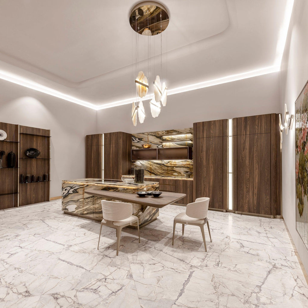 Rock Alabaster Chandelier - fovolighting