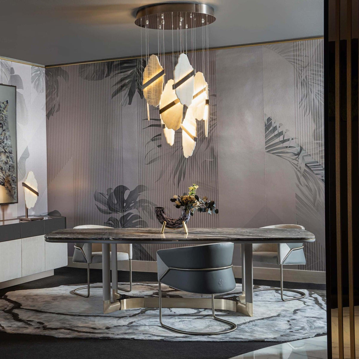 Rock Alabaster Chandelier - fovolighting
