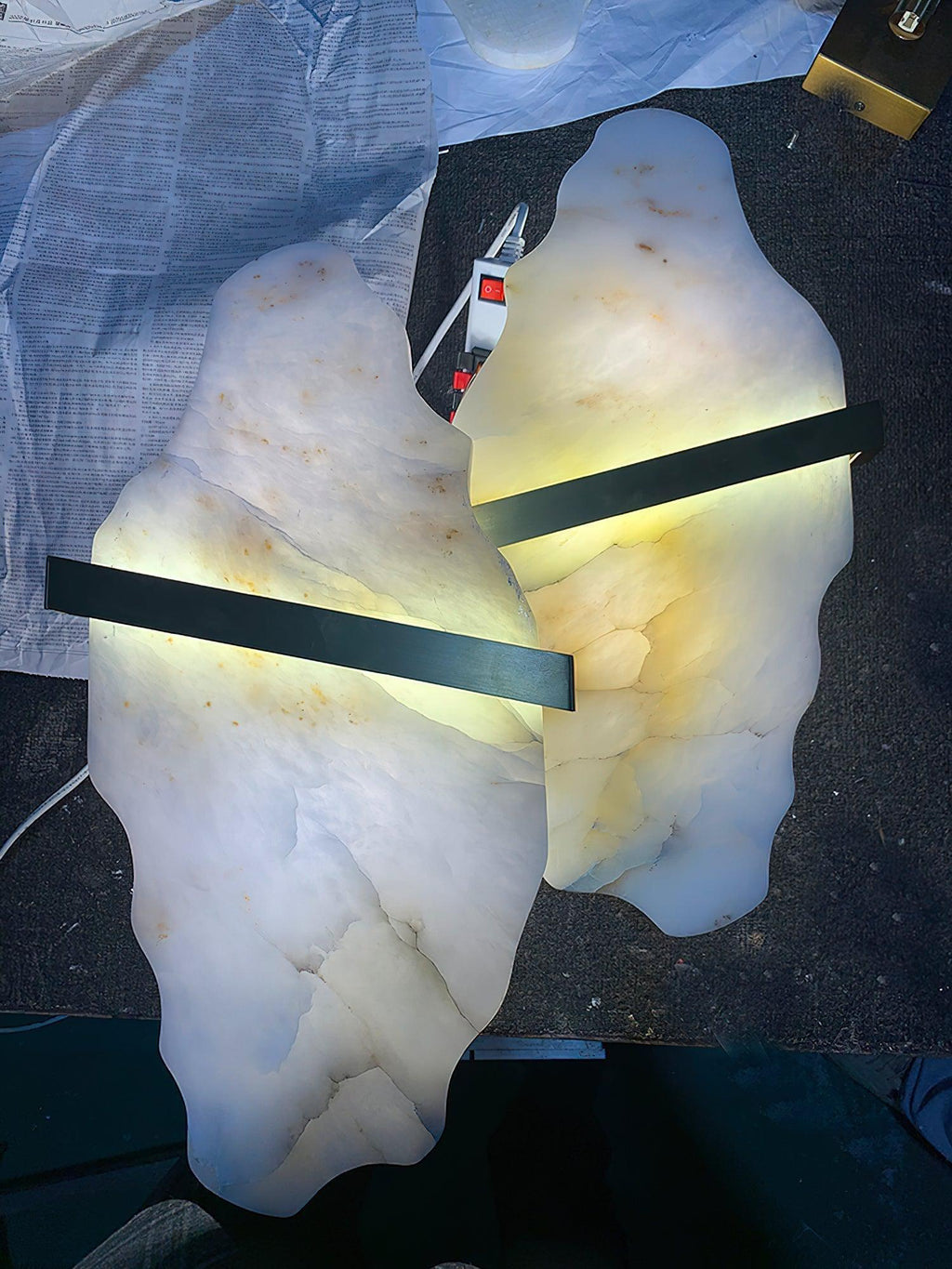Rock Alabaster Chandelier - fovolighting