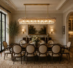 Romanion Glass Linear Chandelier