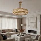 Romano Crystal & Brass Chandelier - fovolighting