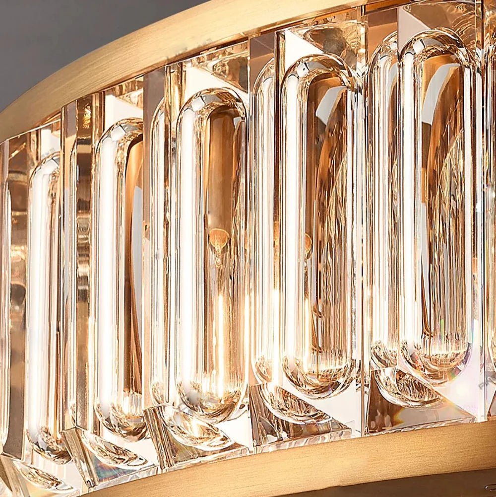 Romano Crystal & Brass Chandelier - fovolighting