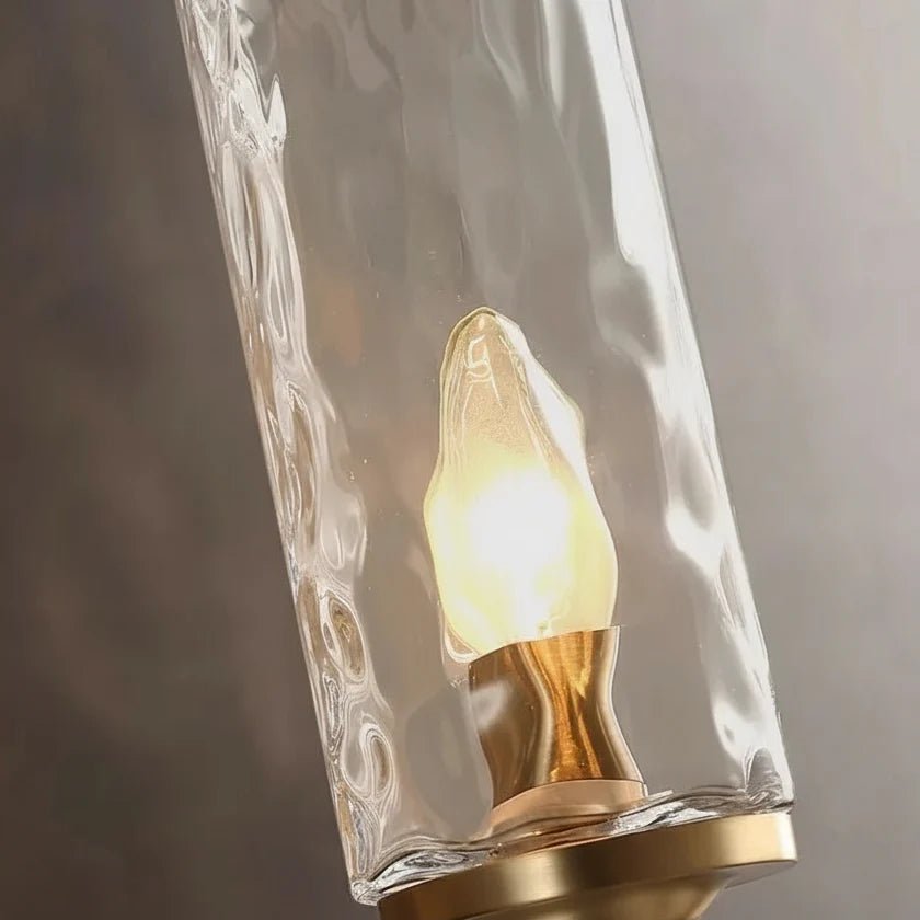 Romea Glass & Copper Wall Sconce - fovolighting