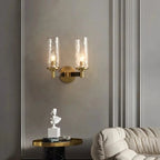 Romea Glass & Copper Wall Sconce - fovolighting
