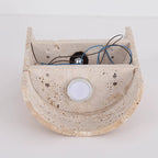 Rosalia Travertine Wall Sconce - fovolighting
