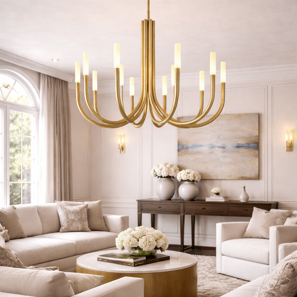 Rousseaur Round Chandelier - fovolighting