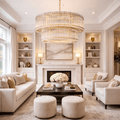 San Marca Glass Two - Tier Round Chandelier - fovolighting