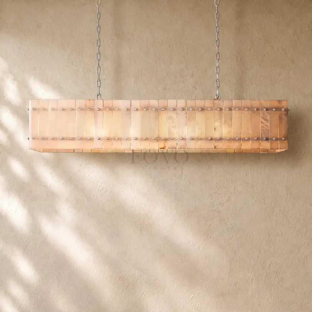 San Marcon Alabaster Linear Chandelier