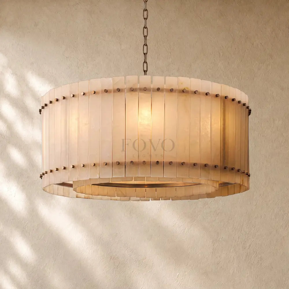 San Marcon Alabaster Round Chandelier