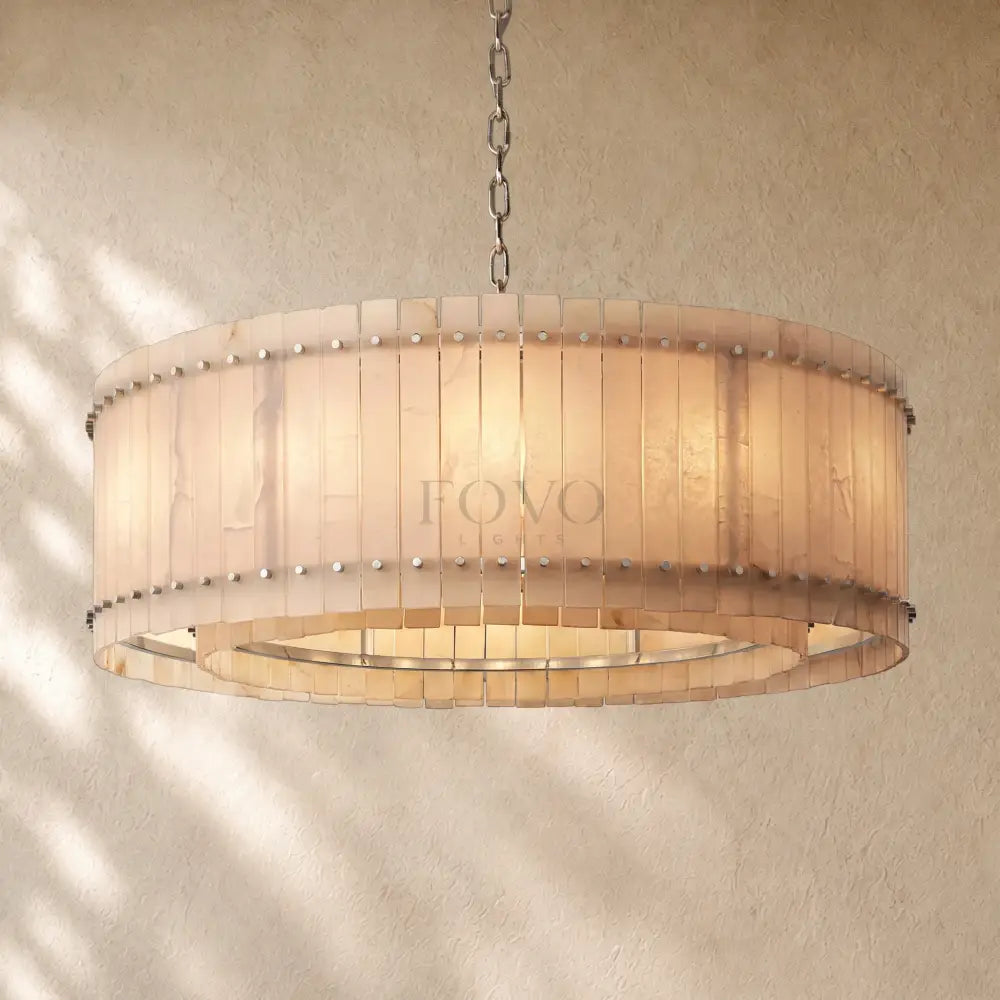 San Marcon Alabaster Round Chandelier