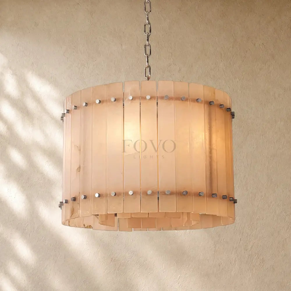 San Marcon Alabaster Round Chandelier