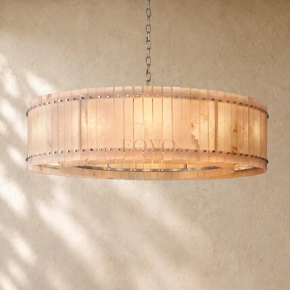 San Marcon Alabaster Round Chandelier