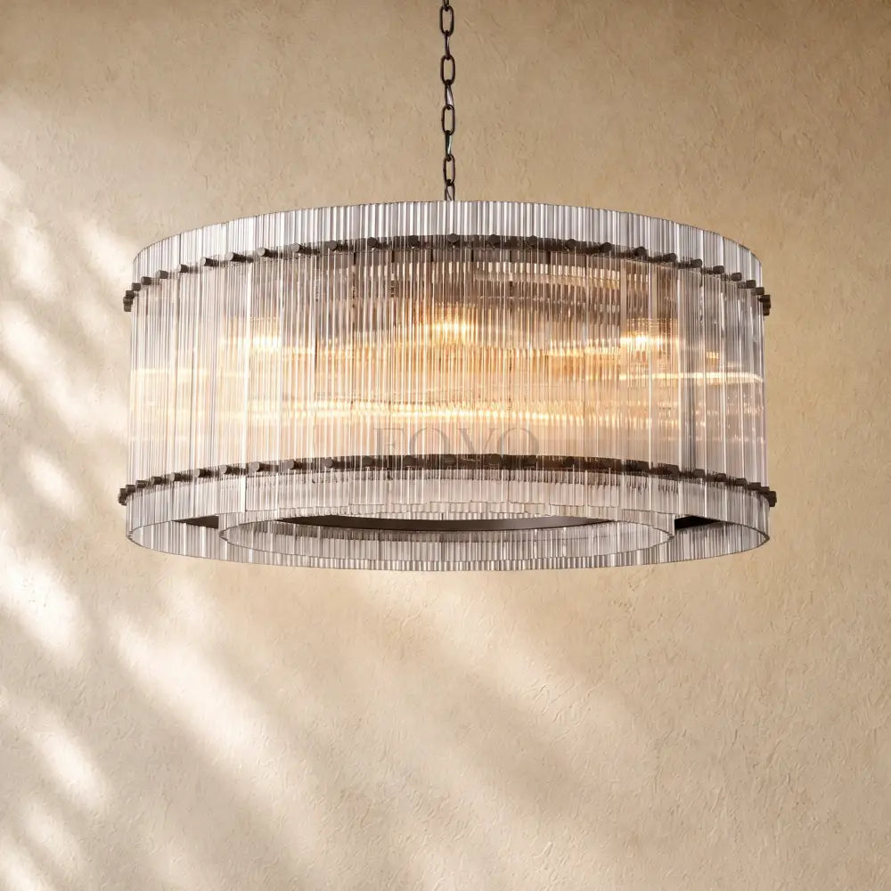 San Marcon Glass Round Chandelier