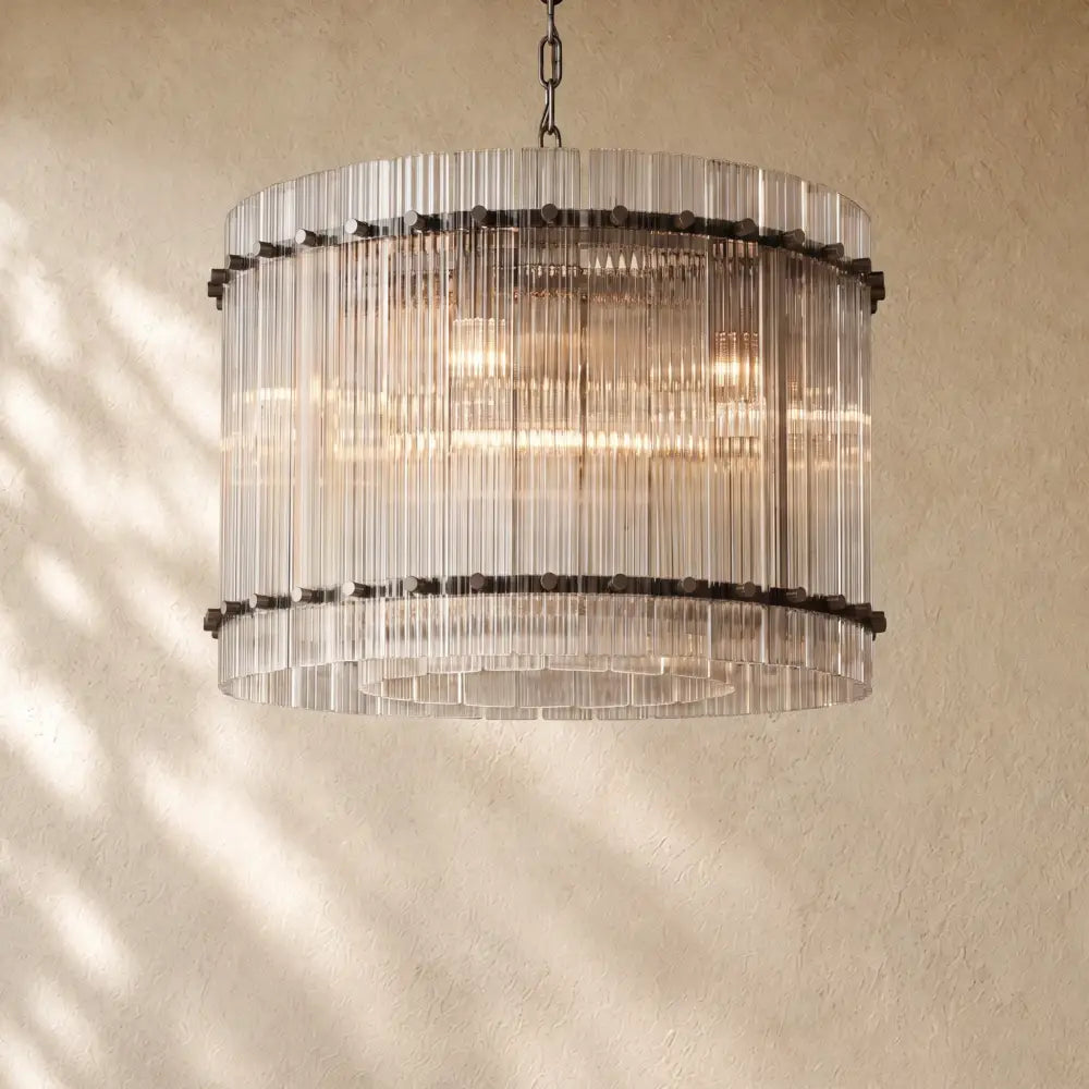 San Marcon Glass Round Chandelier