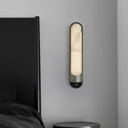 Sandford Stainless Steel & Marble Wall Sconce - fovolighting