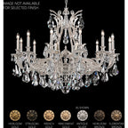 Saphie 12 Light Chandelier Heirloom Bronze Heritage - fovolighting