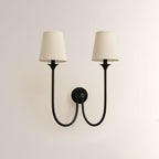 Saylor 2 Light Curved Arm Wall Sconce - fovolighting