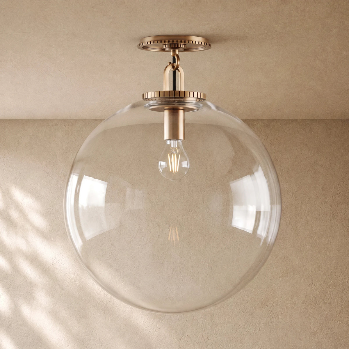 Wescoti Globe Flush Mount