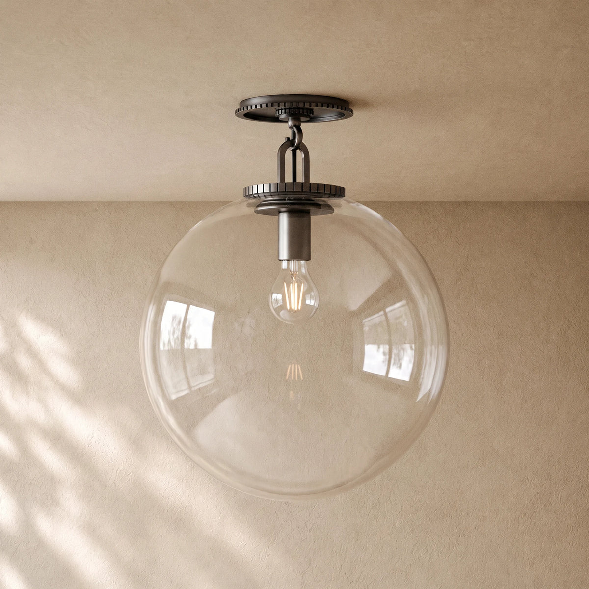 Wescoti Globe Flush Mount