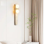 Semia Travertine Wall Sconce - fovolighting
