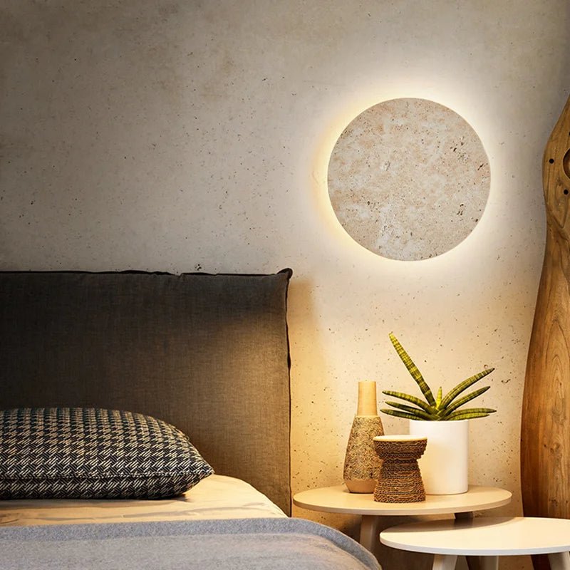 Serena Travertine Wall Sconce - fovolighting