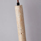 Siena Travertine Cylinder Pendant - fovolighting