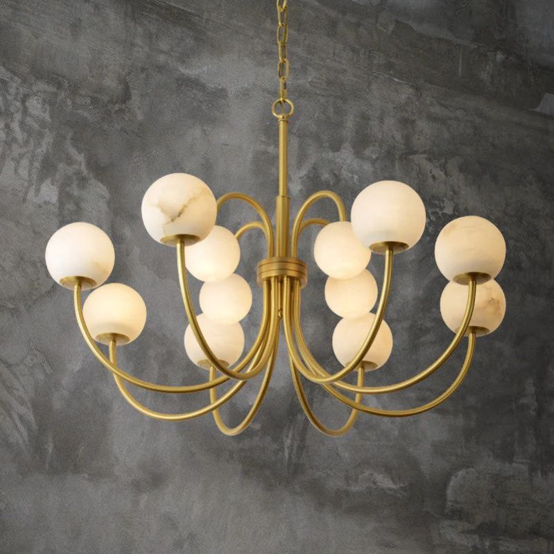 Sienna Alabaster Radial Chandelier - fovolighting